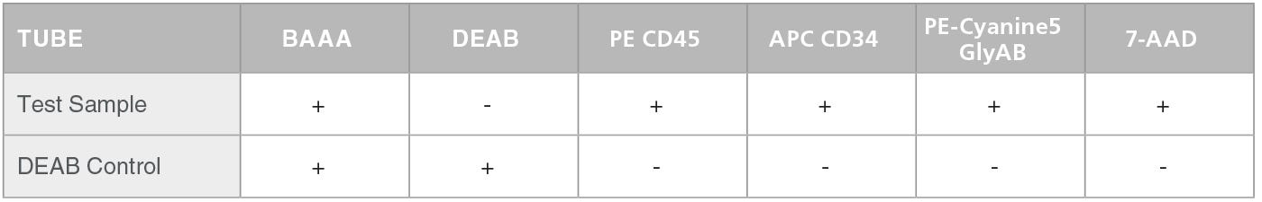 Staining of Test Sample and Negative Control