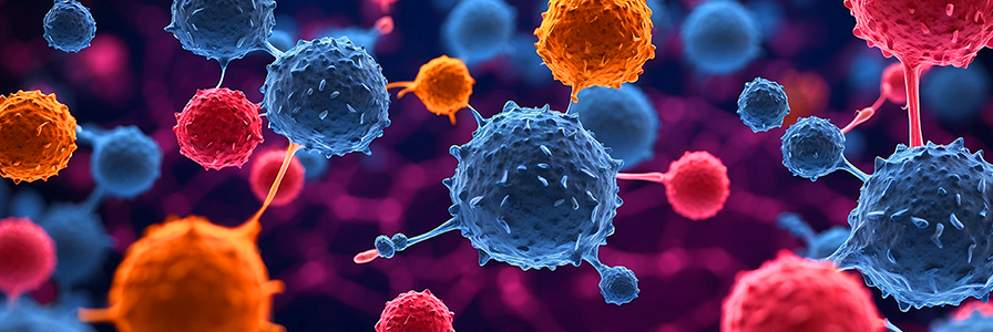Brightly coloured B cells