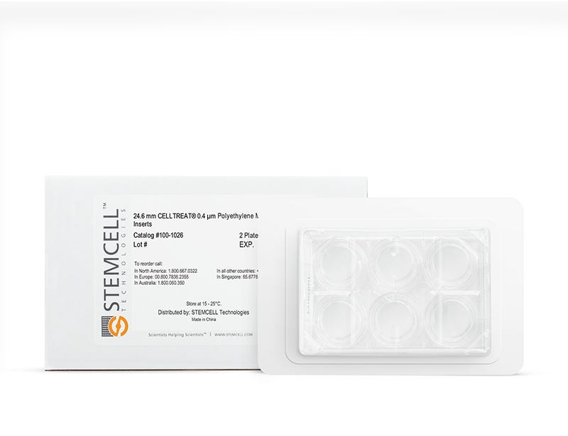 CELLTREAT® 0.4 µm Polyethylene Membrane Inserts