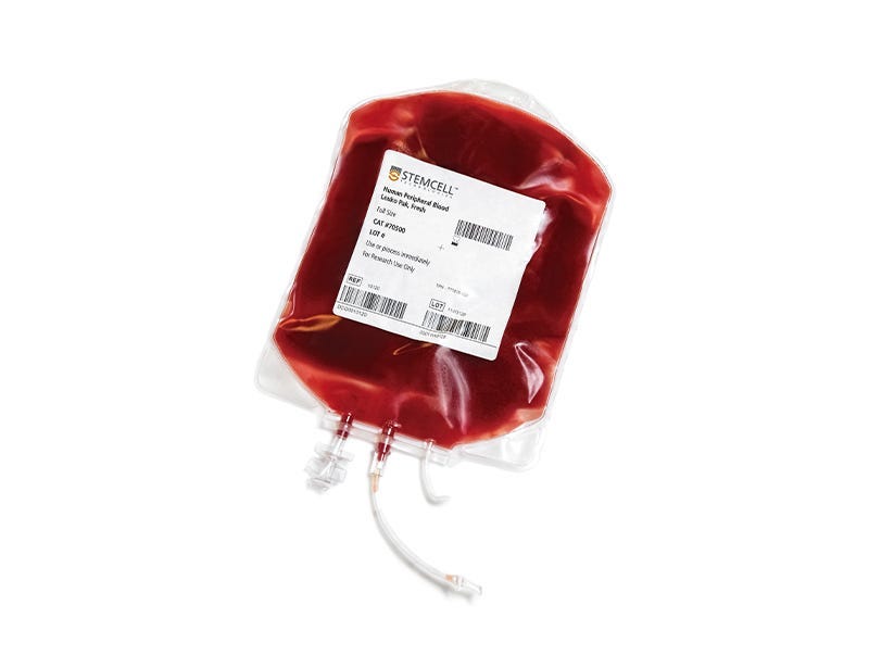 Human Peripheral Blood Leukopak, Fresh