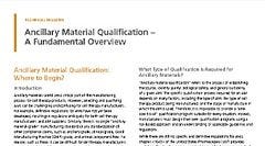 Raw Material Qualification