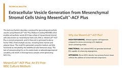 Extracellular Vesicle Generation from Mesenchymal Stromal Cells Using MesenCult™-ACF Plus