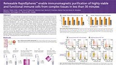 Releasable RapidSpheres Enable Immunomagnetic Purification of Highly Viable and Functional Immune Cells from Complex Tissues in Less Than 30 Minutes