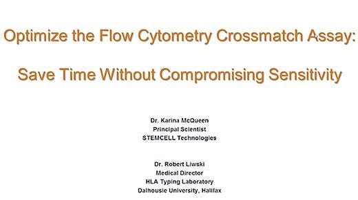 Optimize the Flow Cytometry Crossmatch Assay: Save Time Without Compromising Sensitivity