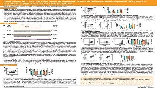 Generation of T and NK Cells From Pluripotent Stem Cell-Derived Hematopoietic Progenitors in a Stroma-Free, Serum-Free Culture System