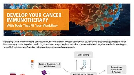 Cancer Immunotherapy Workflow Flyer