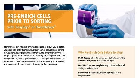 Cell Enrichment Prior to Cell Sorting