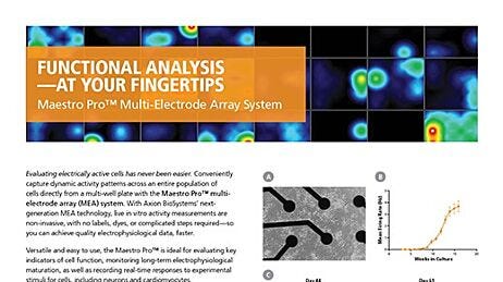Maestro Pro™ Multi-Electrode Array System: Functional Analysis—at Your Fingertips