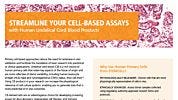 Human Cord Blood Products Overview Flyer