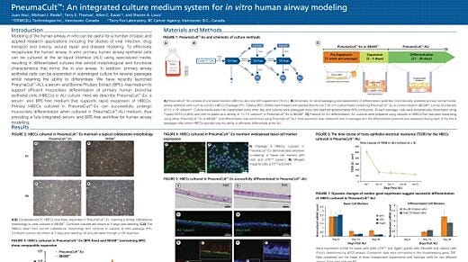 PneumaCult&trade;: an Integrated Culture Medium System for in Vitro Human Airway Modeling