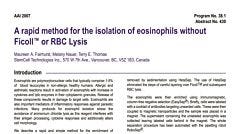 Isolation of Eosinophils Without Ficoll or RBC Lysis