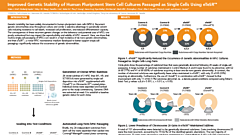 Improved Genetic Stability of Human Pluripotent Stem Cell Cultures Passaged as Single Cells Using eTeSR™