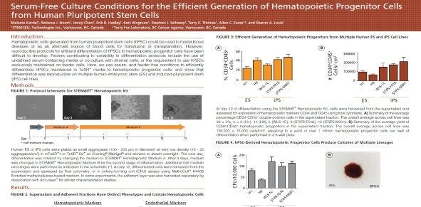Efficient Differentiation of Human Pluripotent Stem Cells to Hematopoietic Progenitor Cells in Serum-Free Culture Conditions