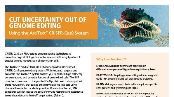 ArciTect™ CRISPR-Cas9 Genome Editing System
