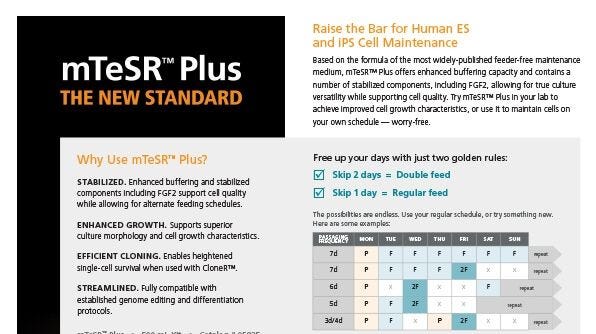 mTeSR™ Plus Product Overview Flyer