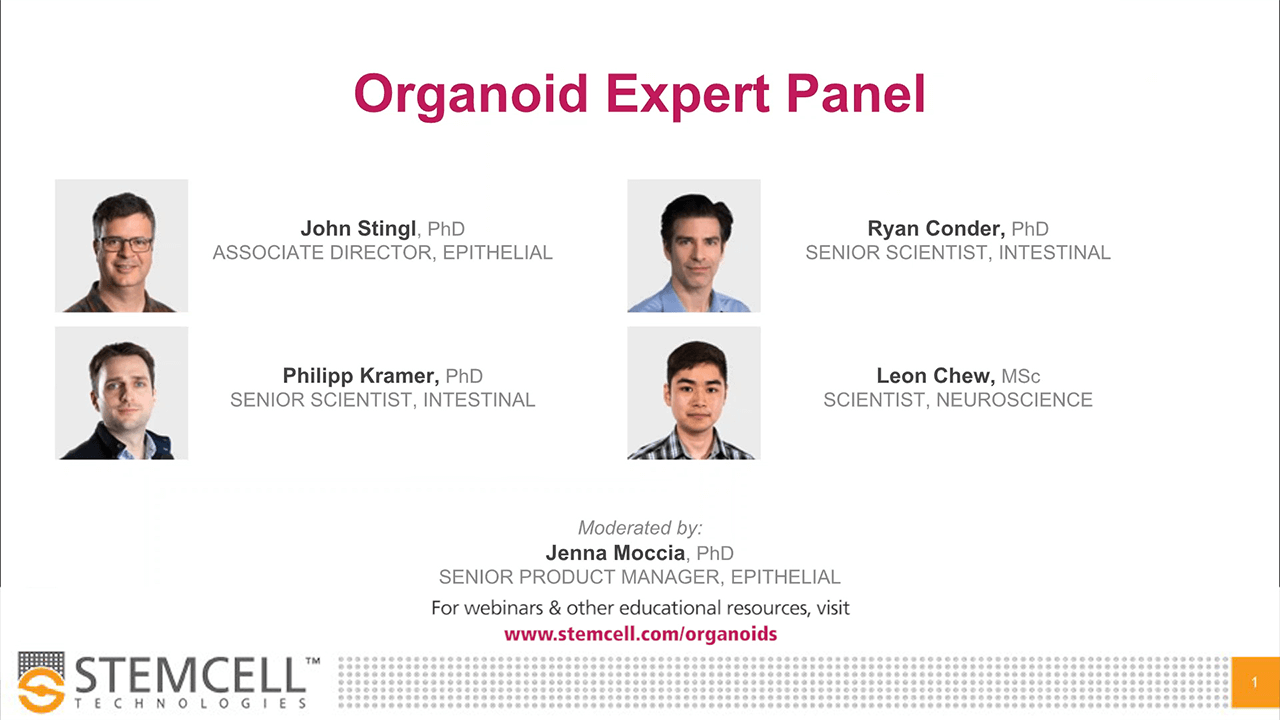 Organoid Expert Panel