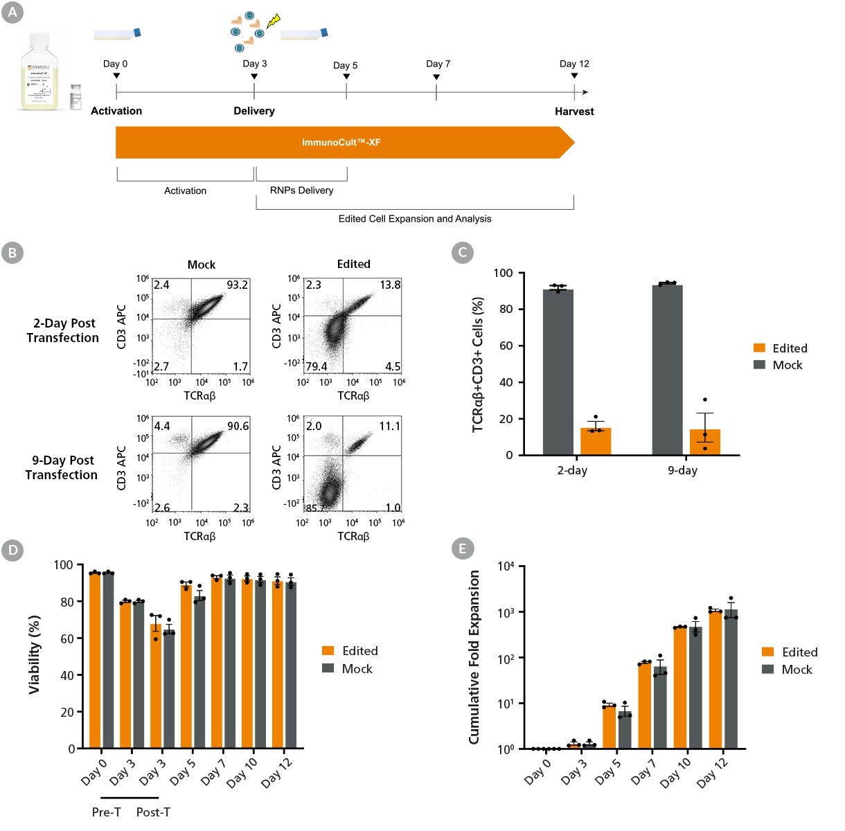High-Efficiency TRAC Knockout of T Cells