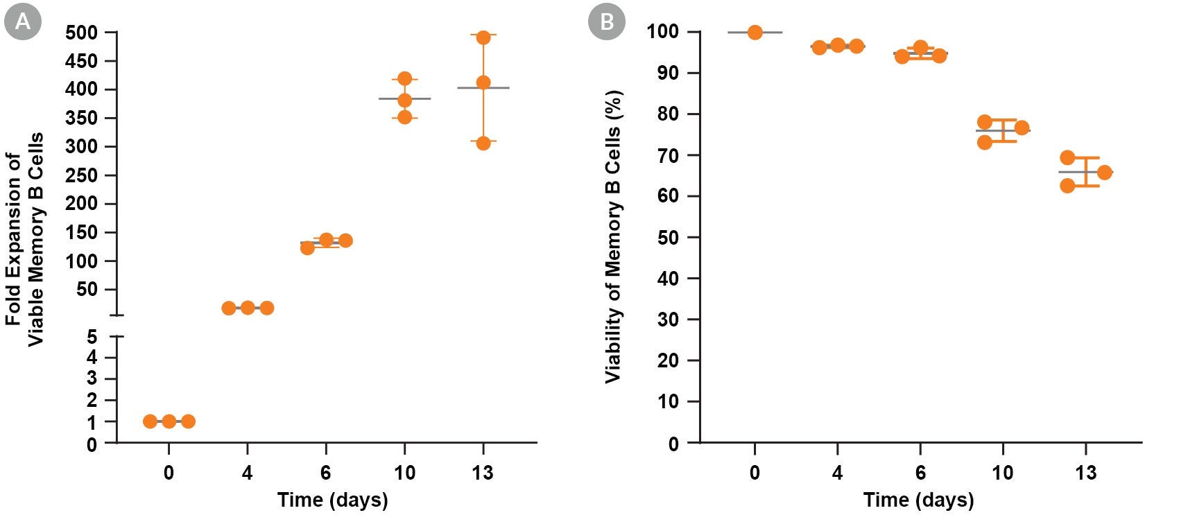 Expansion and Viability of Human Memory B Cells Cultured with ImmunoCult™ Human B Cell Expansion Kit