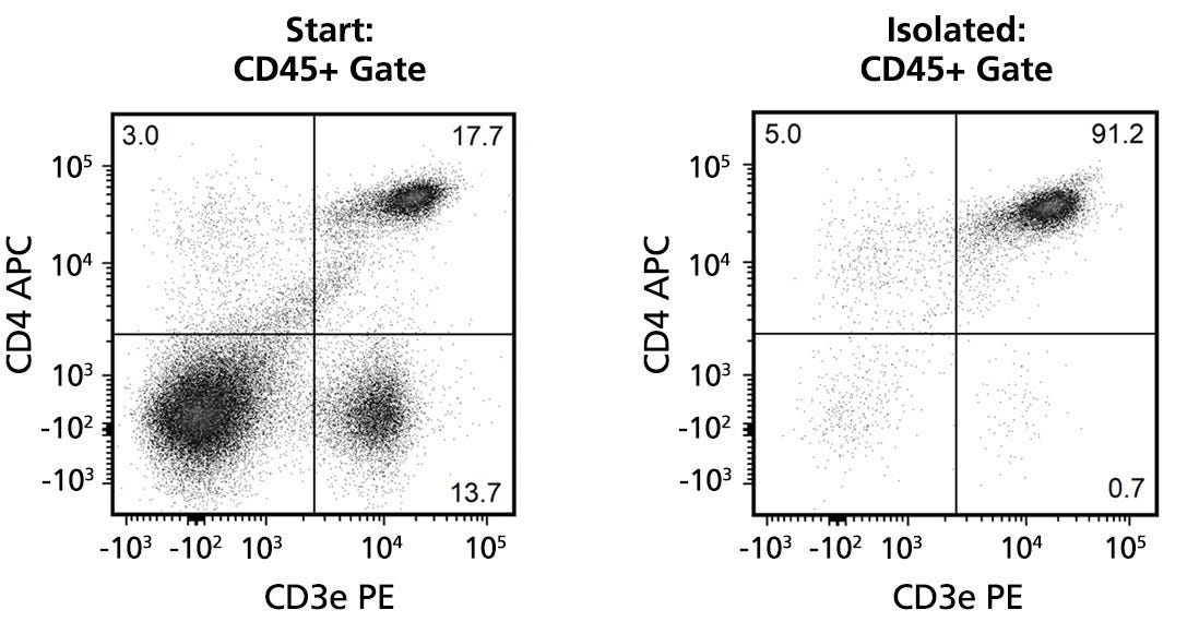 Typical EasySep™ CD4 Positive Cell Isolation Profile