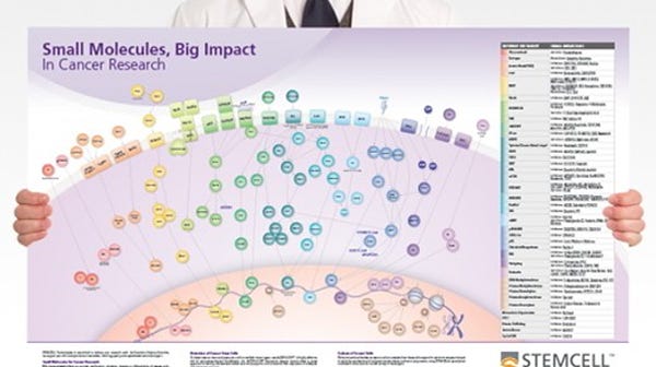 Small molecules in cancer research wallchart